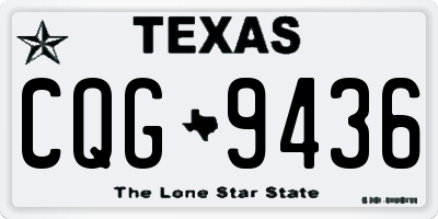 TX license plate CQG9436