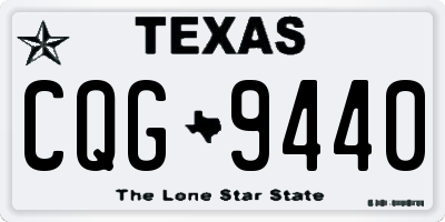 TX license plate CQG9440