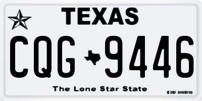 TX license plate CQG9446