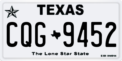 TX license plate CQG9452