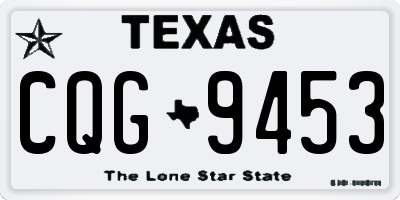 TX license plate CQG9453