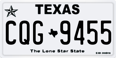 TX license plate CQG9455
