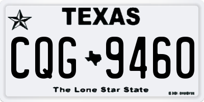 TX license plate CQG9460