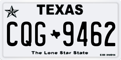 TX license plate CQG9462