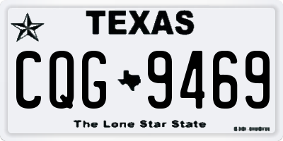 TX license plate CQG9469