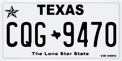 TX license plate CQG9470