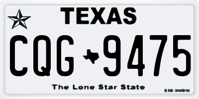 TX license plate CQG9475