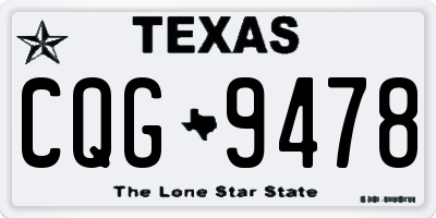 TX license plate CQG9478
