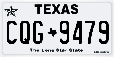 TX license plate CQG9479