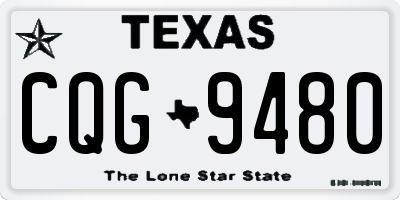 TX license plate CQG9480