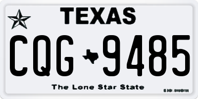 TX license plate CQG9485