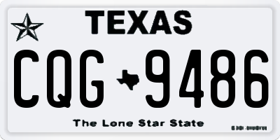 TX license plate CQG9486