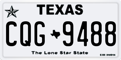 TX license plate CQG9488