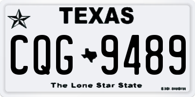 TX license plate CQG9489