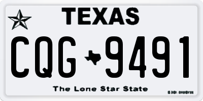 TX license plate CQG9491