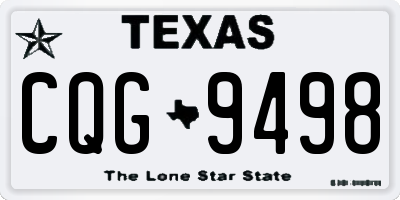 TX license plate CQG9498