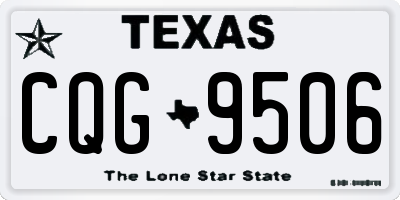 TX license plate CQG9506
