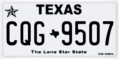 TX license plate CQG9507