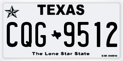 TX license plate CQG9512