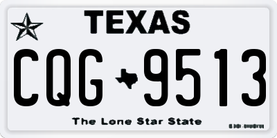 TX license plate CQG9513