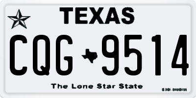 TX license plate CQG9514