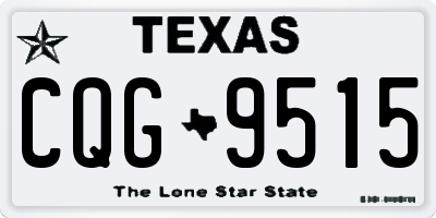 TX license plate CQG9515