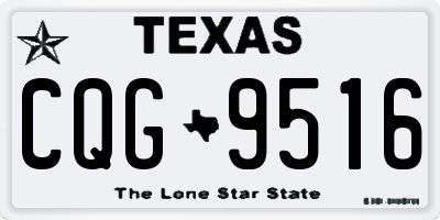 TX license plate CQG9516