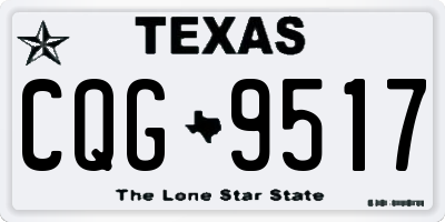 TX license plate CQG9517