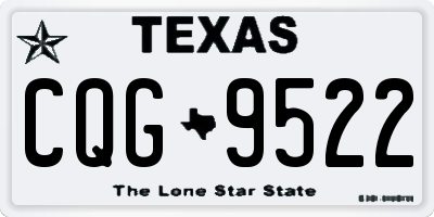 TX license plate CQG9522