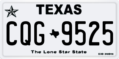 TX license plate CQG9525