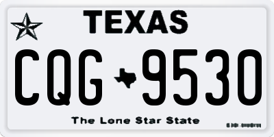 TX license plate CQG9530
