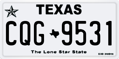 TX license plate CQG9531