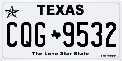 TX license plate CQG9532