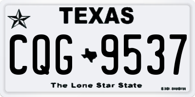 TX license plate CQG9537