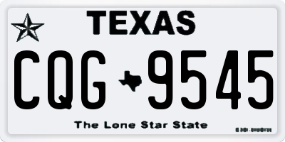 TX license plate CQG9545