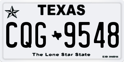 TX license plate CQG9548