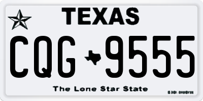 TX license plate CQG9555