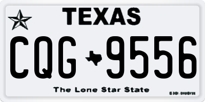 TX license plate CQG9556
