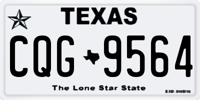 TX license plate CQG9564