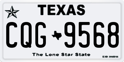 TX license plate CQG9568