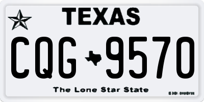 TX license plate CQG9570
