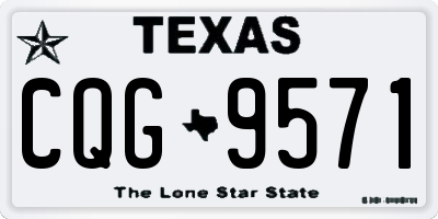 TX license plate CQG9571