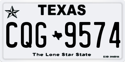 TX license plate CQG9574