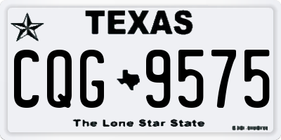 TX license plate CQG9575