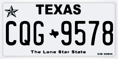 TX license plate CQG9578