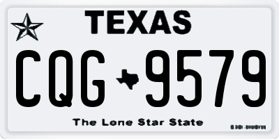 TX license plate CQG9579