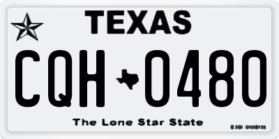 TX license plate CQH0480
