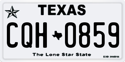 TX license plate CQH0859