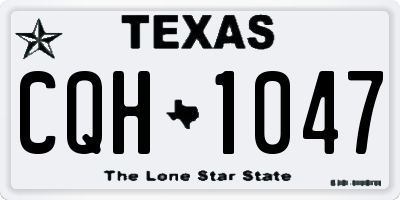 TX license plate CQH1047
