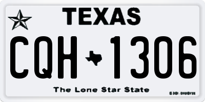 TX license plate CQH1306
